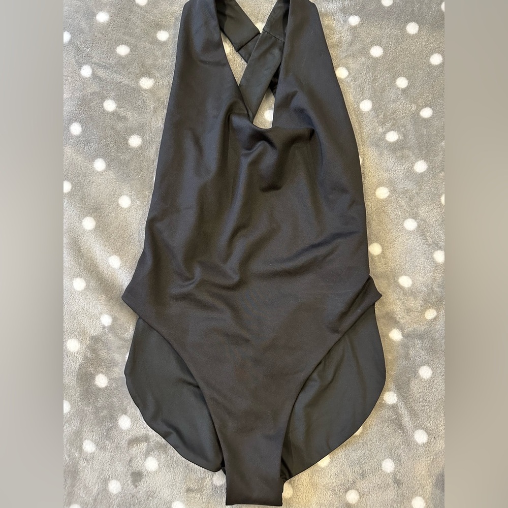 Londre Bodywear The Crossback One piece Matte Black, Medium